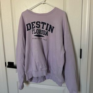 Lavender Destin Florida Sweatshirt